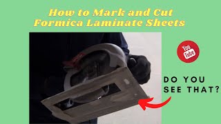 How to Mark and Cut Formica Laminate Sheets [upl. by Abelard]