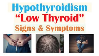 Signs of Low Thyroid Level Hypothyroidism amp Why Symptoms Occur [upl. by Htiduy]