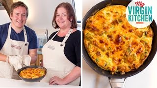 WELSH RAREBIT FRITTATA RECIPE  VISIT TO WALES [upl. by Gaulin]