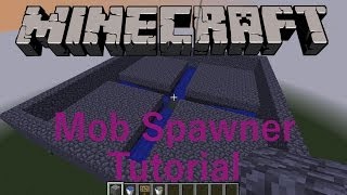 Minecraft Mob Spawner Tutorial  How To Make A Mob Spawner Farm [upl. by Ronni]