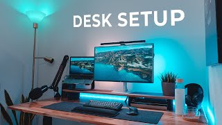 The MODERN Home Office Setup – DIY Transformation  Desk Tour [upl. by Derte]