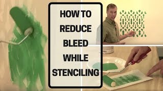 How To Reduce Bleed While Stenciling [upl. by Ydnyl272]