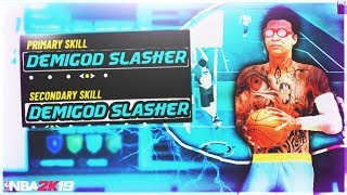 The BEST SLASHER BUILD and ANIMATIONS in NBA2K19 [upl. by Kam]