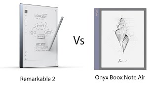 Remarkable 2 vs Onyx Boox Note Air [upl. by Hutt939]