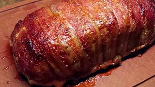 Glazed and Bacon Wrapped Meatloaf Recipe [upl. by Tnirb827]