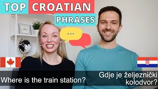 LEARN CROATIAN 50 Common Travel Phrases for Beginners [upl. by Maegan]