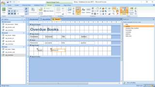 Microsoft Access  Creating a Report [upl. by Erdne]