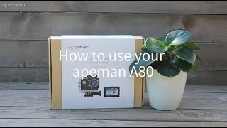 How To Use Apeman Action Camera A80 [upl. by Thomajan979]