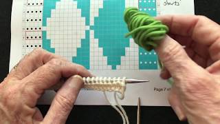 Intarsia  Adding Multiple Strands [upl. by Isiad]