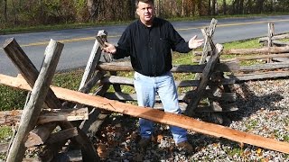 How to Make a SplitRail Fence by Rob Wolford [upl. by Norac446]