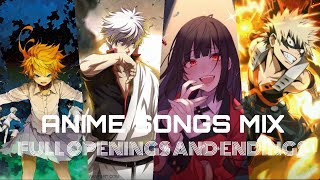 BEST ANIME OPENINGS amp ENDINGS MIX COMPILATION FULL SONGS 2 [upl. by Bren]