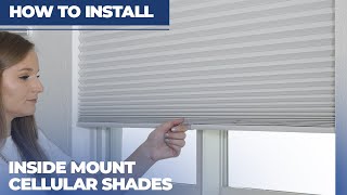 How to Install Inside Mount HoneycombCellular Shades [upl. by Atnod]