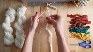 How to Make Twine with Yarn [upl. by Bonns]