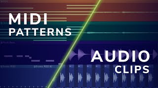 MIDI Patterns vs Audio Clips  FL Studio 20 Basics [upl. by Cuttler863]