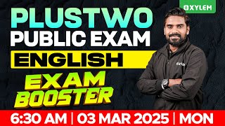 Plus Two Public Exam English  Exam Booster  Xylem Plus Two [upl. by Lleroj]