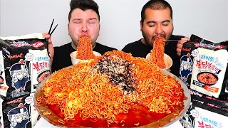 ORLIN IS BACK • SUPER SPICY FIRE RAMEN NOODLES • Mukbang amp Recipe [upl. by Gnaig14]