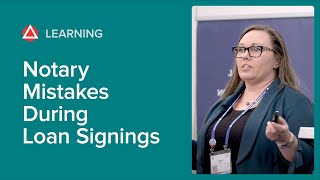 Avoid Notary Mistakes During Loan Signings [upl. by Akeryt]