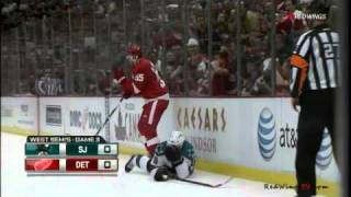 Dany Heatley Gets Kronwalled 050411 [upl. by Boylston]