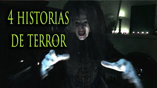 ESPECIAL 4 HISTORIAS DE TERROR RELATOSDELANOCHE [upl. by Eyoj]