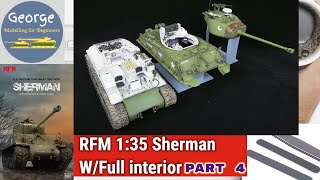 Rye Field Model Sherman M4A3 135 Wfull interior part 4 [upl. by Liss397]