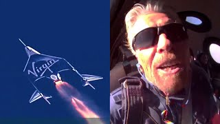 Watch Richard Branson fly to space Virgin Galactic Unity22 supercut [upl. by Maroney]