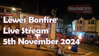 Lewes Bonfire 2024 Live [upl. by Nnylsia]