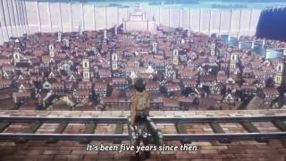 Attack on Titan Eren vs Colossal Titan eng sub [upl. by Patt73]