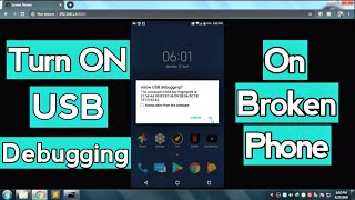 How to Turn ON USB debugging with a BrokenBlack screen   NEW METHOD [upl. by Toth]