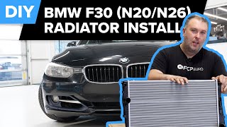 BMW F30 Radiator Replacement DIY BMW N20 amp N26 328i [upl. by Weissman498]