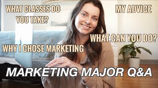 ADVICE FROM A MARKETING MAJOR GRAD  Why I Chose Marketing What Can You Do Classes  Marketing QampA [upl. by Procora]