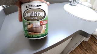 FORMICA COUNTERTOP PAINT Easy DIY [upl. by Aikrehs]