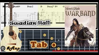 Guitar Tab  Swadian Hall Mount Blade Warband OST Fingerstyle Tutorial Sheet Lesson Anp [upl. by Joses]