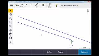 Trimble Access Staking with Reference Alignment [upl. by Natalina]