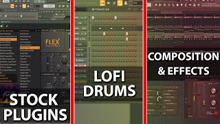 Step By Step How To Make Lofi HipHop With Stock Plugins  FL Studio 20 Tutorial [upl. by Osicnarf]