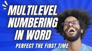 How To Create Multilevel Numbering In Word That Actually Works [upl. by Helena]