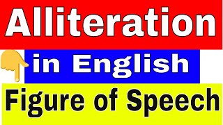 Alliteration  Figure of Speech in English [upl. by Suisyola]