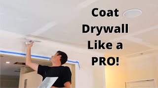 Drywall Mudding first coat [upl. by Bish]