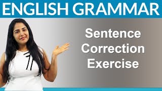 Find 10 Mistakes  English Sentence Correction Exercise [upl. by Ruyam]