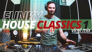 FUNKY HOUSE classics 90s  2000s vinyl mix [upl. by Asaeret]