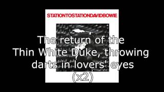 Station to Station  David Bowie  Lyrics [upl. by Llig]