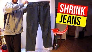 How To Easily Shrink your Jeans Jonny DIY [upl. by Dougal]