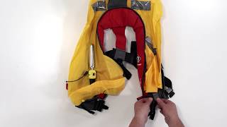 Crewsaver HOW TO  Repack a Crewfit 165N Sport [upl. by Aihsemek]