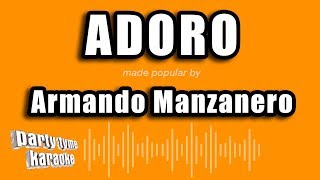 Armando Manzanero  Adoro Versión Karaoke [upl. by Sueaddaht]