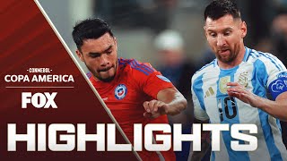 Chile vs Argentina Highlights  2024 Copa América [upl. by Atidnan345]