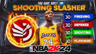 BEST SHOOTING SLASHER BUILD NBA 2K24 NEXTCURRENT GEN CONTACT DUNKING OVERPOWERED BUILD NBA 2K24 [upl. by Esinereb]