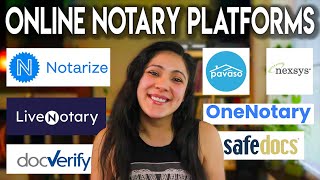 Remote Online Notary Platforms  4 Different Types Explained  RON Websites [upl. by Elik186]