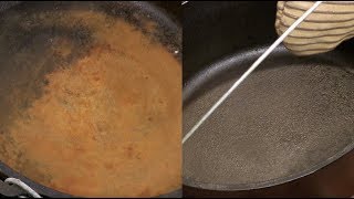 How to Clean Old Rusted Dutch Oven or Skillet [upl. by Dudden]