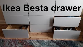 Ikea Besta drawer assembly amp installation [upl. by Rebme927]