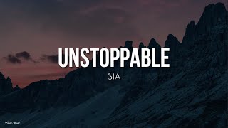 Unstoppable lyrics  Sia Inglés  Español [upl. by Anwahsed]