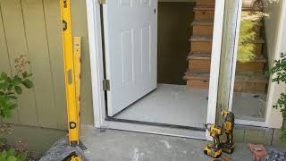 Jeld Wen Front Door Installation  Really crappy products and craftsmanship PART 1 [upl. by Eesak]